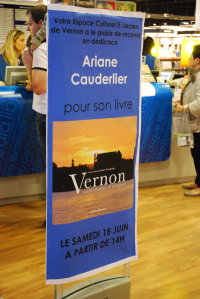 Dédicace Ariane Cauderlier chez Leclerc Vernon